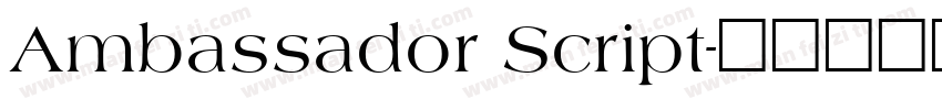 Ambassador Script字体转换